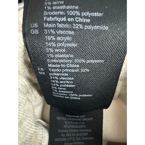 Sandro Knit Joggers Jogging Bottoms Embroidery Grey Gray Size 34 US 2 - Picture 5 of 9